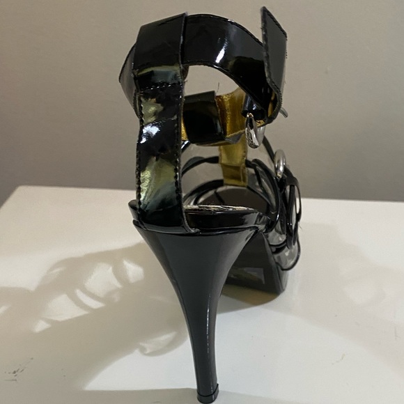 Colin Stuart high heels with black & clear panels - Picture 6 of 7